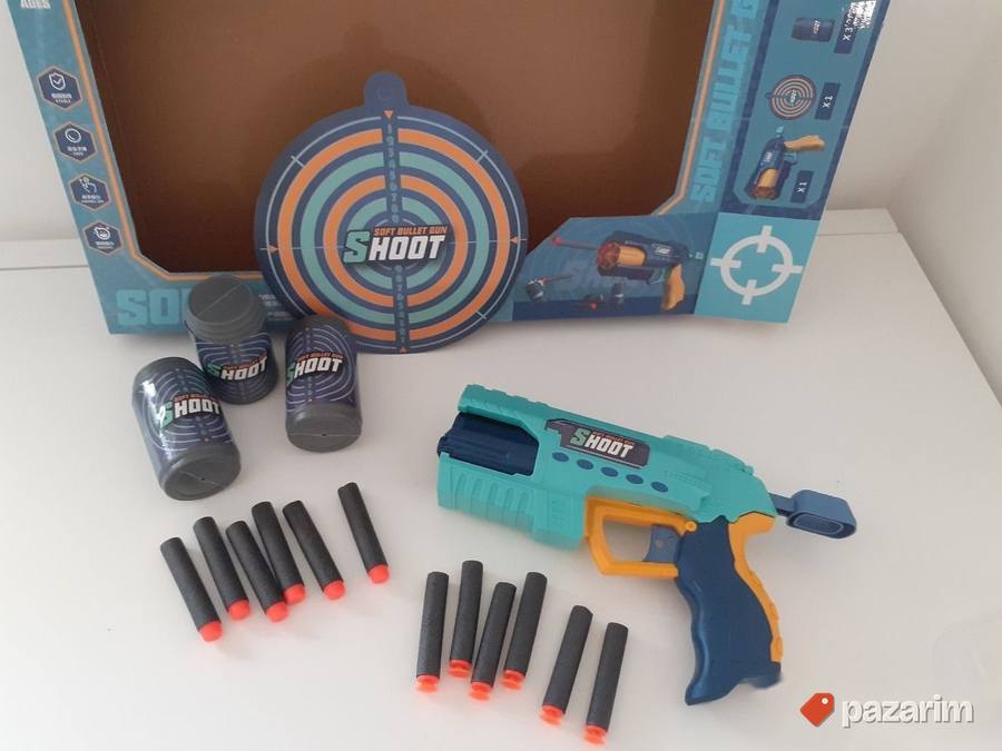Pistolj igracka+3 METE + mekani sundžerasti metkici 4