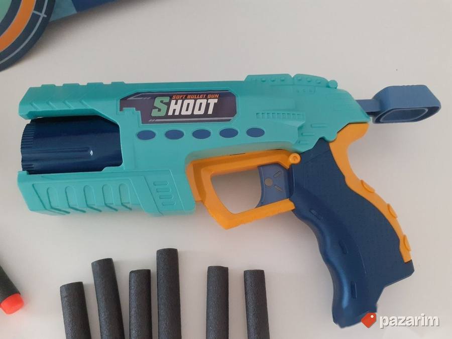 Pistolj igracka+3 METE + mekani sundžerasti metkici 7