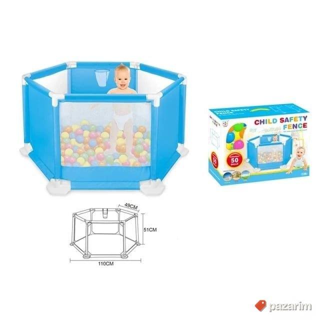 Stabilna ogradica šestougao + KOŠ za bebe 2