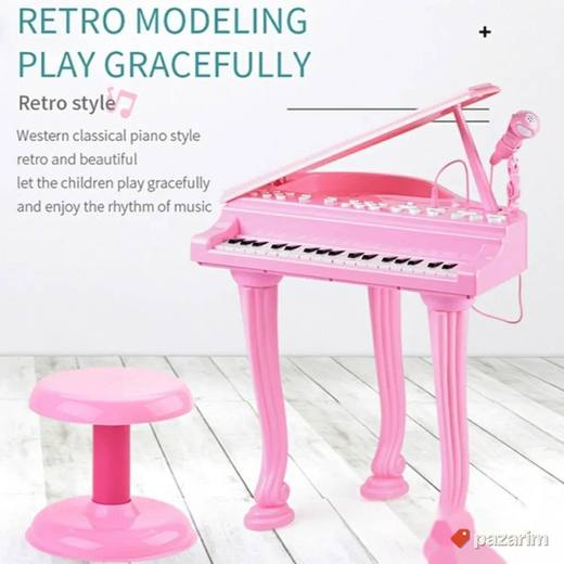 Klavir piano+ Mikrofon + Stolica za decu