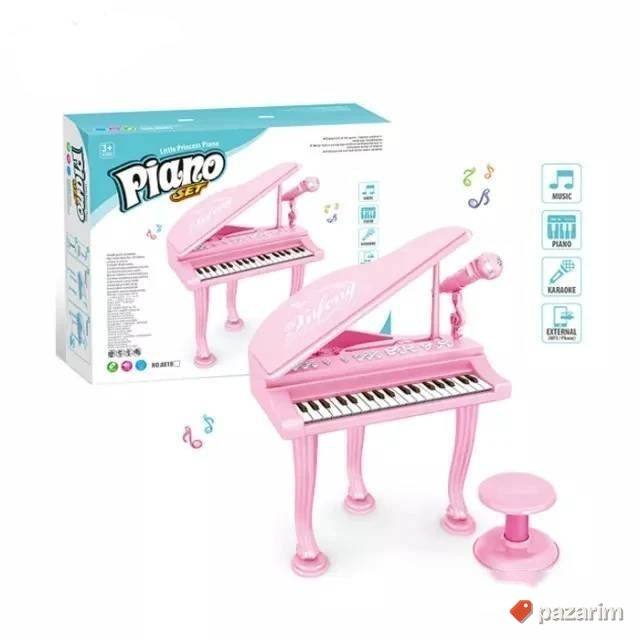 Klavir piano+ Mikrofon + Stolica za decu 3