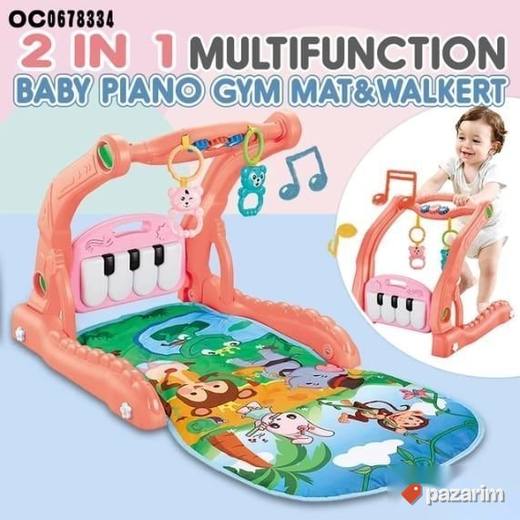 Guralica hodalica+ klavir +baby gym 3u1