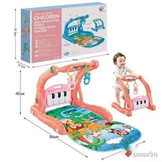Guralica hodalica+ klavir +baby gym 3u1 4