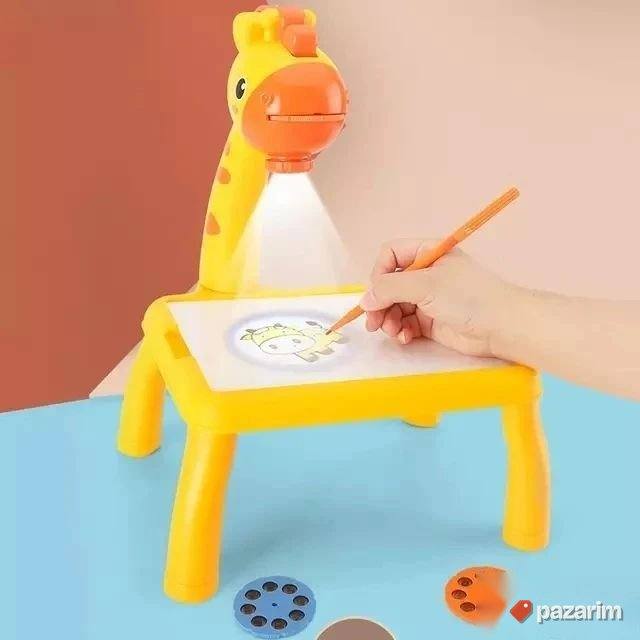 Muzička ZIRAFA sto za crtanje+ Projektor+24sablona 4