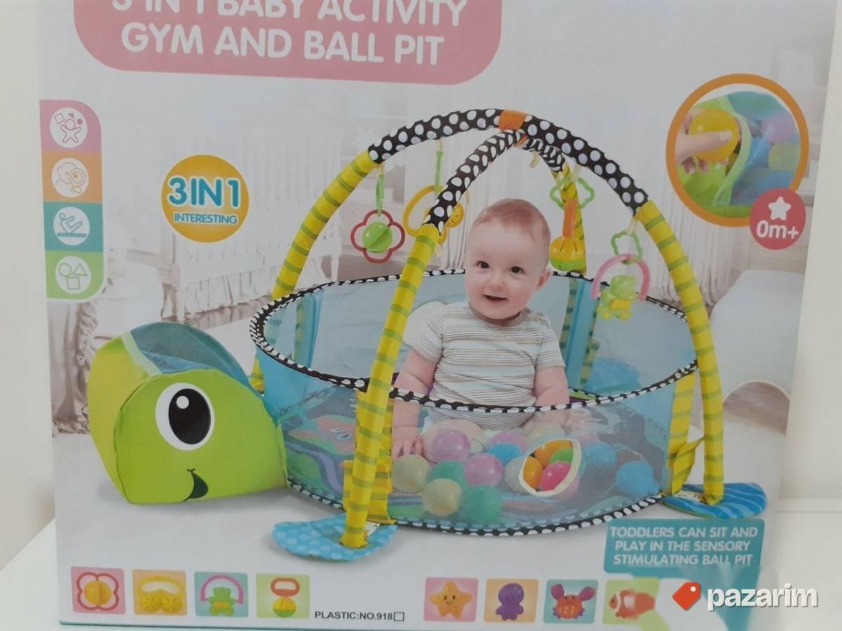 Ogradica za bebe KORNJACA+ prostirka+ loptice+ igracke 1