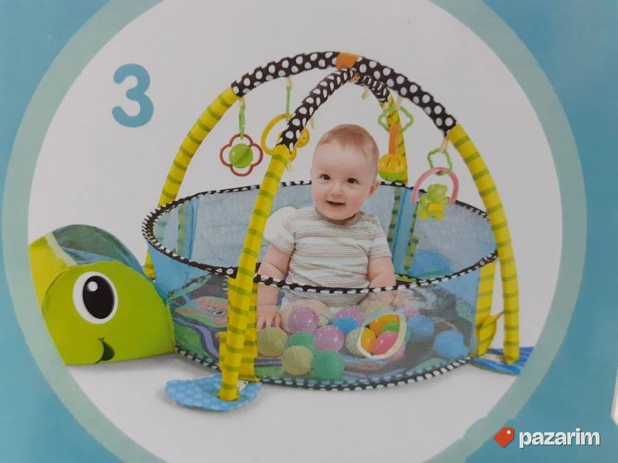 Ogradica za bebe KORNJACA+ prostirka+ loptice+ igracke 4