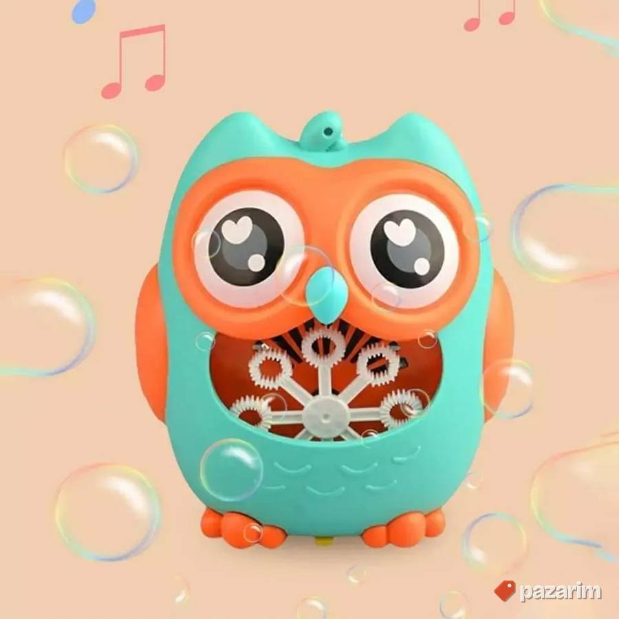 Muzička svetleca SOVA izbacuje pravi baloncice igracka 4