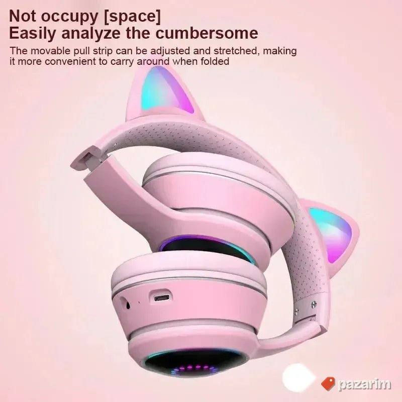 NOVO! K26 Bluetooth MACIJE USI slušalice za decu 6