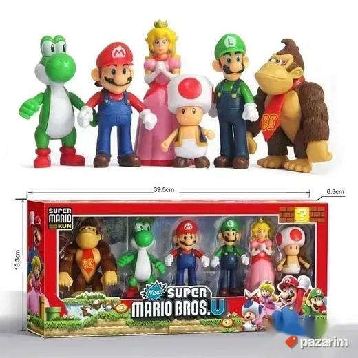 SUPER MARIO družina / SET 6 kvalitetnih figura igracke