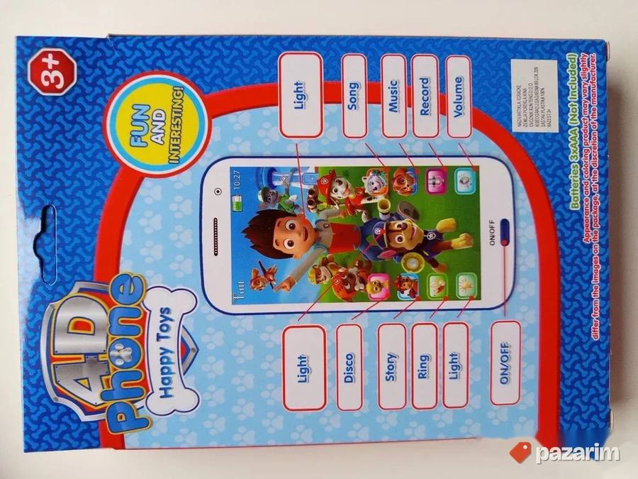 Telefon 4D PATROLNE ŠAPE+Gratis baterije/ igračka 3