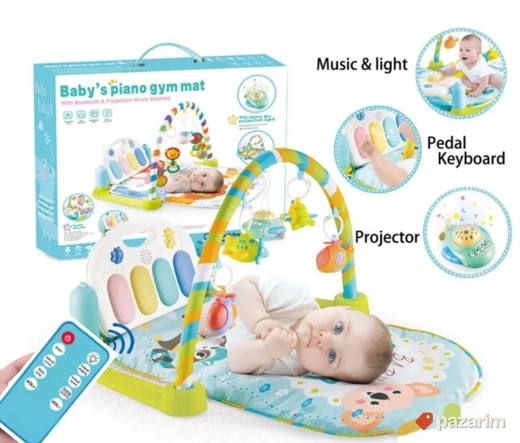 Podloga prostirka 5u1 za bebe+PROJEKTOR+Klavir+DALJINSKI