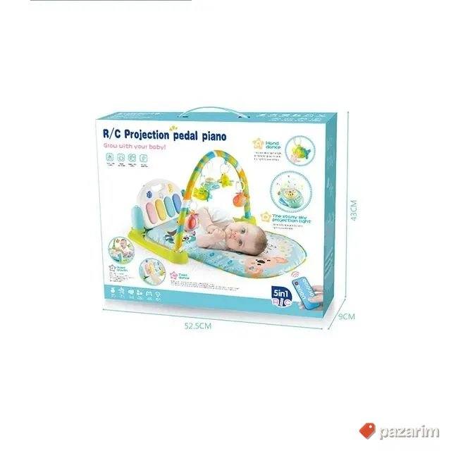 Podloga prostirka 5u1 za bebe+PROJEKTOR+Klavir+DALJINSKI 2