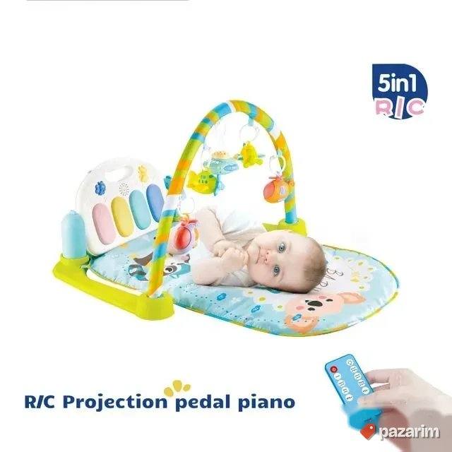 Podloga prostirka 5u1 za bebe+PROJEKTOR+Klavir+DALJINSKI 4