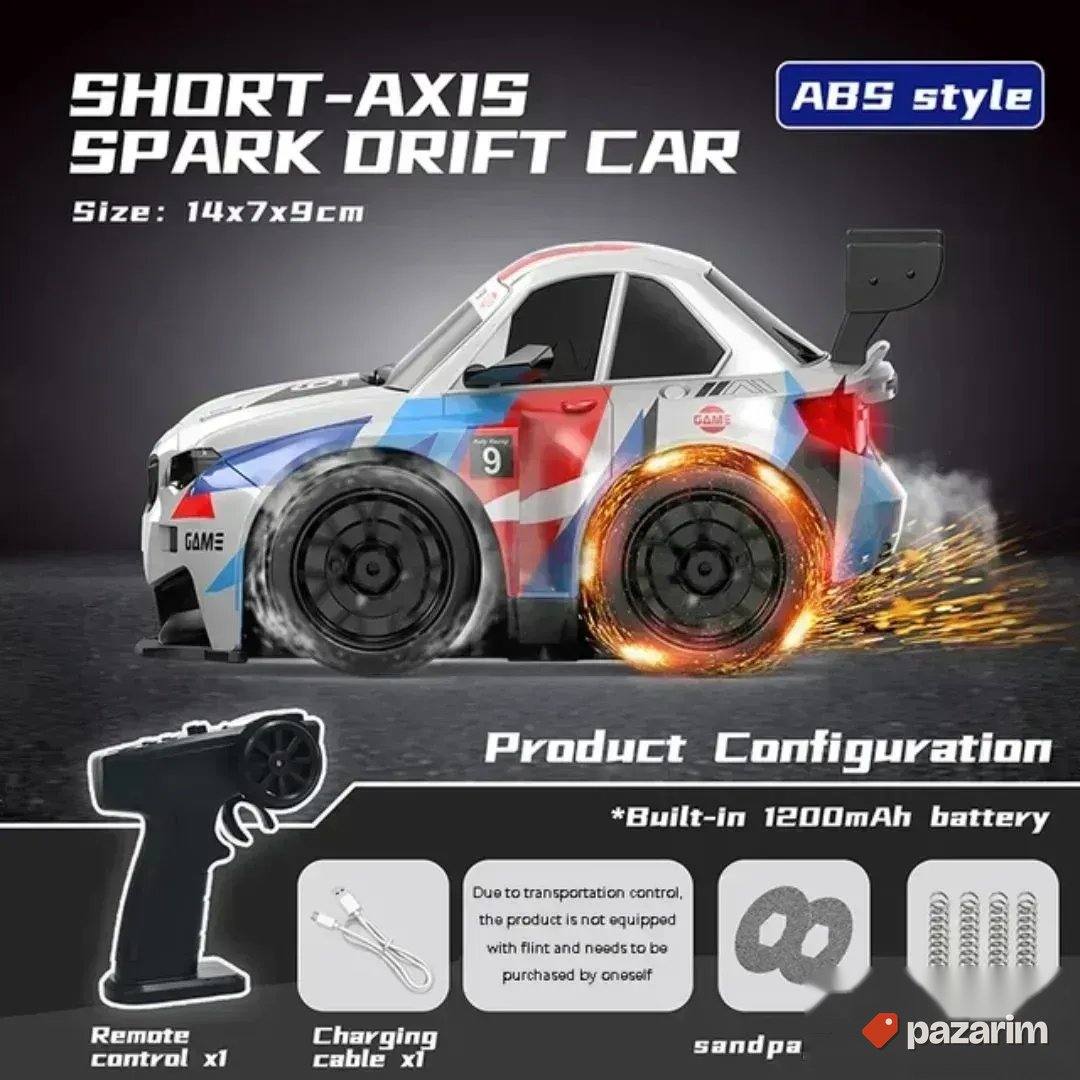 Auto na daljinski SHORT AXIS drift / Efekat VARNJIČENJA 1