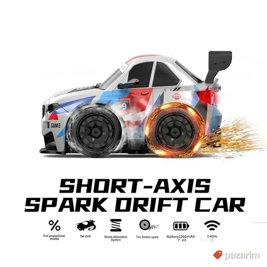 Auto na daljinski SHORT AXIS drift / Efekat VARNJIČENJA 6