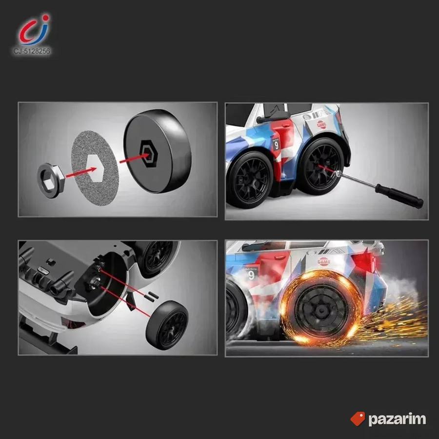 Auto na daljinski SHORT AXIS drift / Efekat VARNJIČENJA 7