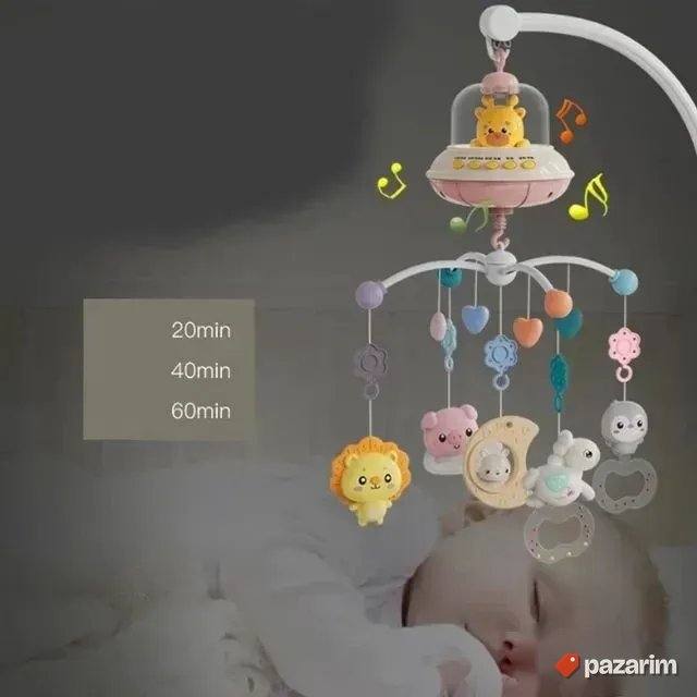 ŽIRAFA Muzicka vrteska za bebe + SVETILJKA+Daljinski 7