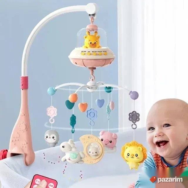 ŽIRAFA Muzicka vrteska za bebe + SVETILJKA+Daljinski 8