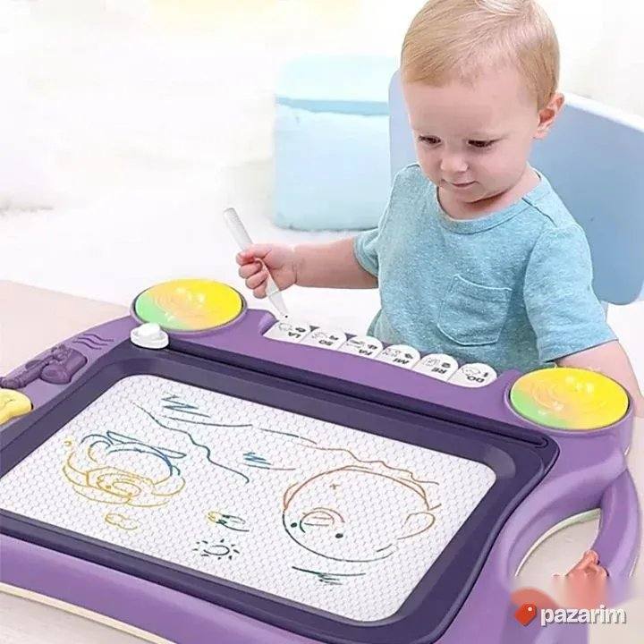 Velika tabla na nogarima piši briši+ Klavir+Pečati za decu 3