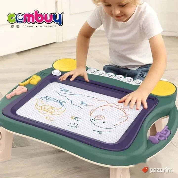 Velika tabla na nogarima piši briši+ Klavir+Pečati za decu 4