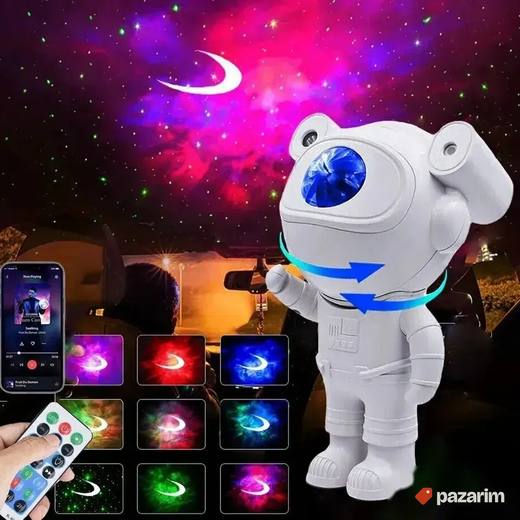 Robot ASTRONAUT projektor zvezdano nebo na daljinski