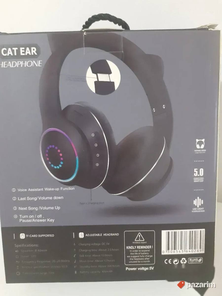 NOVO! Slusalice K26 /Crne/ bluetooth Macije usi 5