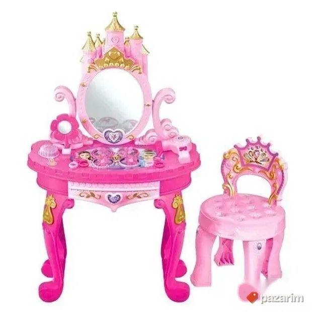 Toaletni sto+Ogledalo ZAMAK +Stolica za princezu devojcicu 1