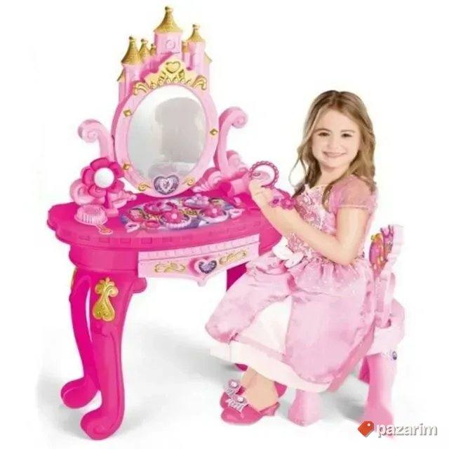 Toaletni sto+Ogledalo ZAMAK +Stolica za princezu devojcicu 2