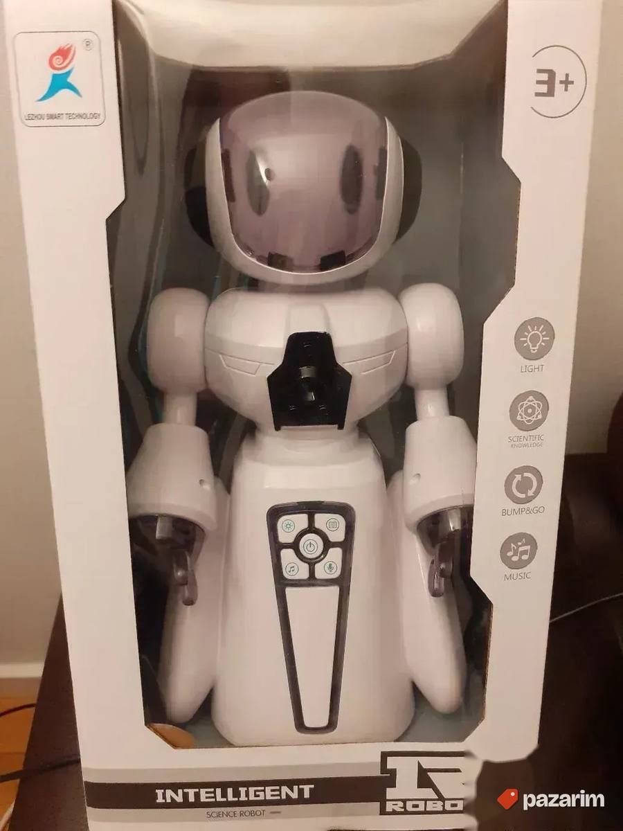 BELI Pametni robot sa svetlima igračka za decu 7