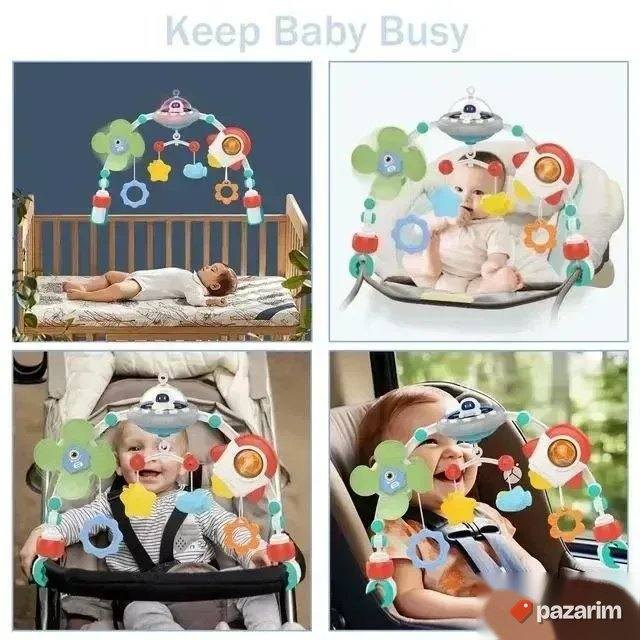 Muzička vrteska za bebe 4u1 za krevetac,kolica,kolevku,kola 2