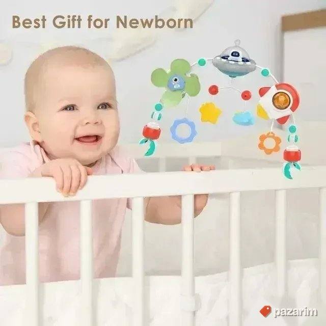 Muzička vrteska za bebe 4u1 za krevetac,kolica,kolevku,kola 6