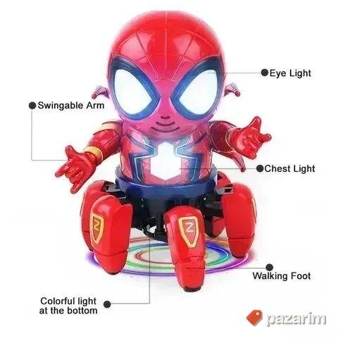 SPAJDERMEN robot sa 6 nogu svetlosni muzicki efekti igracka 2