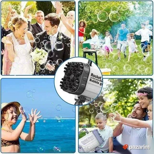 Pistolj 68 rupa pravi balončiće + 2 flašice tečnost/ igračka 3