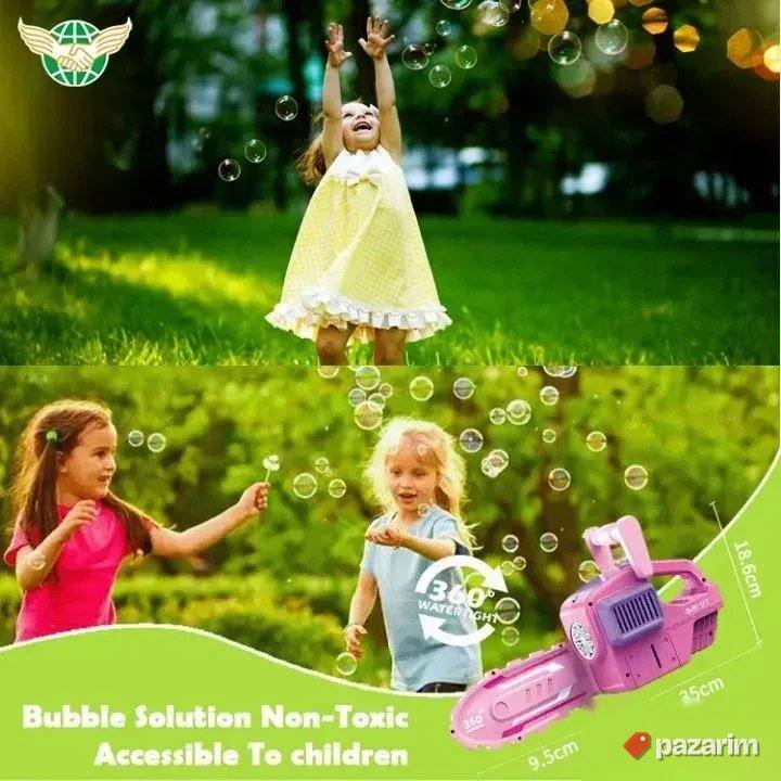 Motorna testera koja pravi balončiće igracka za decu 7