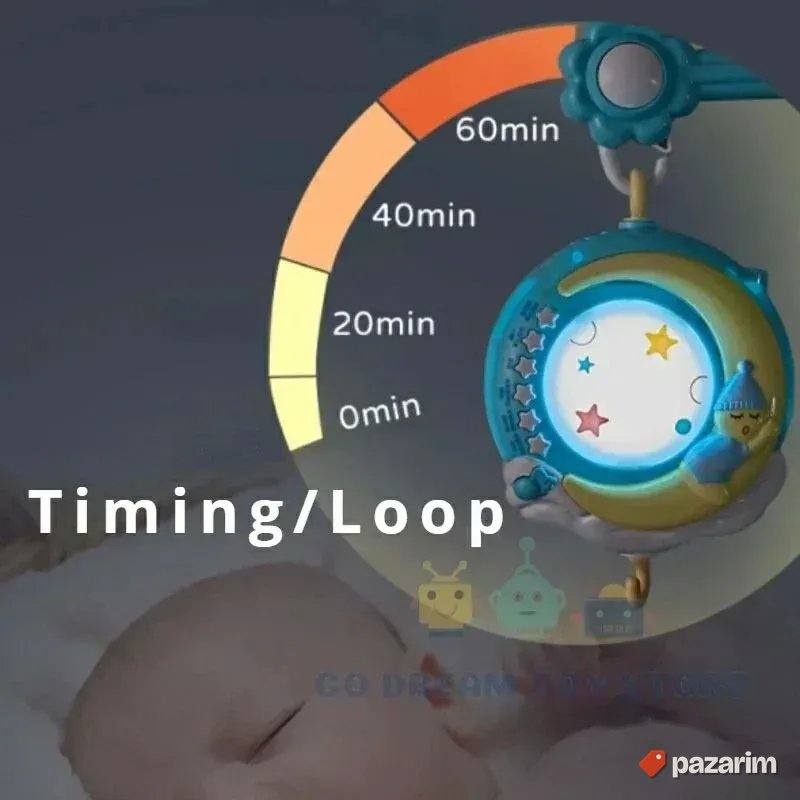 Muzicka vrteska+Projektor + Daljinski za bebe 3