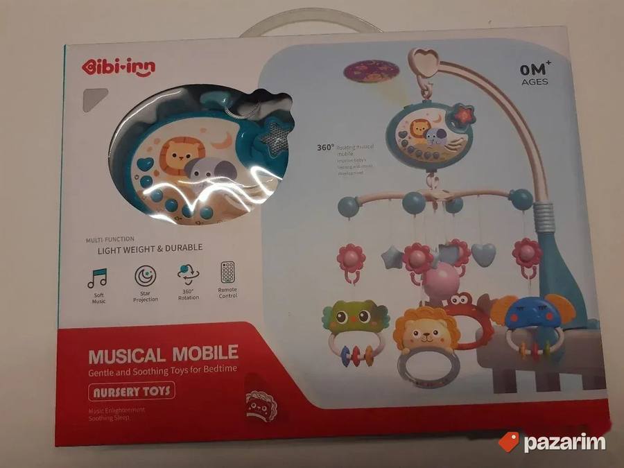 Muzicka vrteska+Projektor + Daljinski za bebe 8