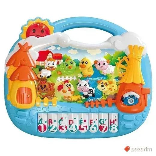 Muzicki piano farma sa zivotinjama za razonodu dece