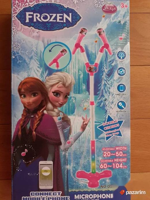DUPLI mikrofon na stalku za decu FROZEN Elza i Ana