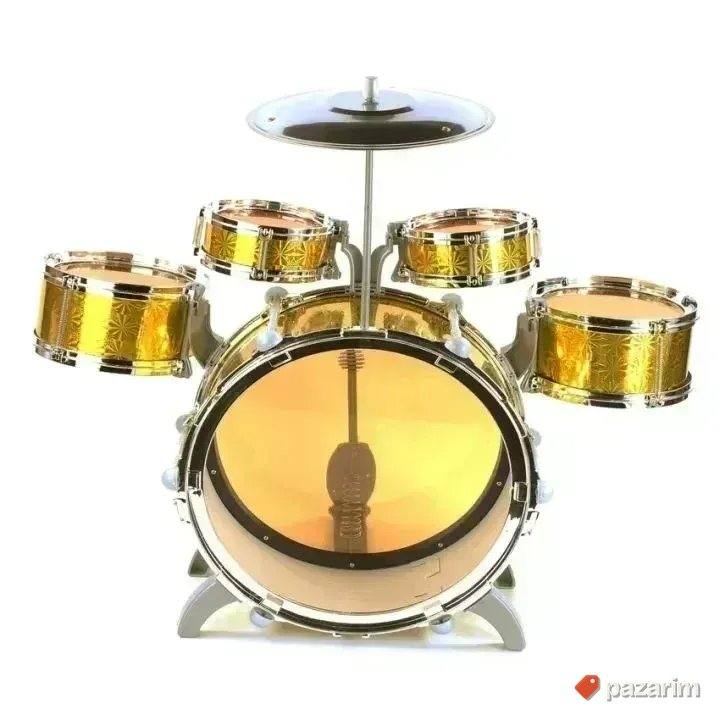 Zlatni Bubnjevi 5u1 JAZZ DRUM + Stolica igracka za decu 1