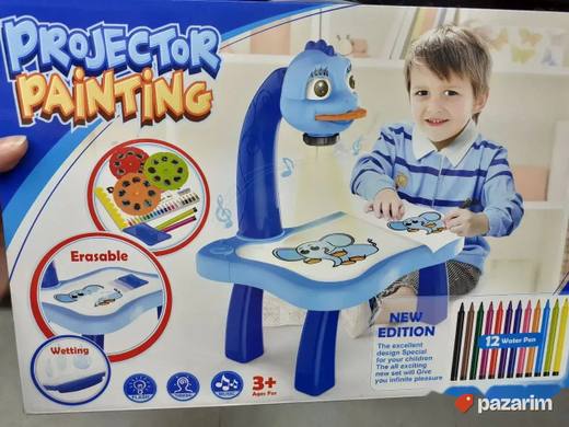 Sto za crtanje+ projektor+ flomasteri
