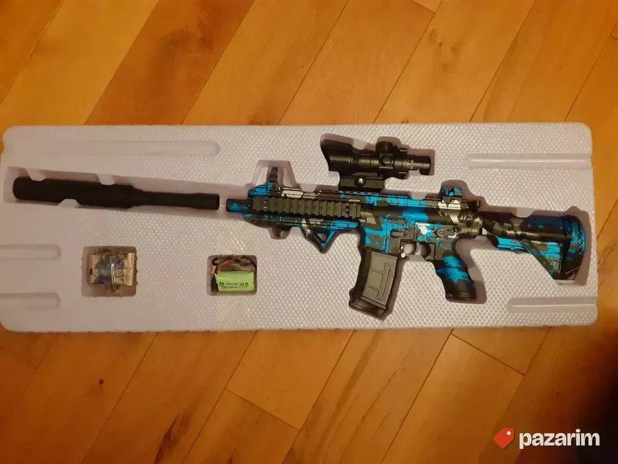 NOVO! RAFALNA Puska M416+ Gratis 1000 kom vodene gel kuglice 4
