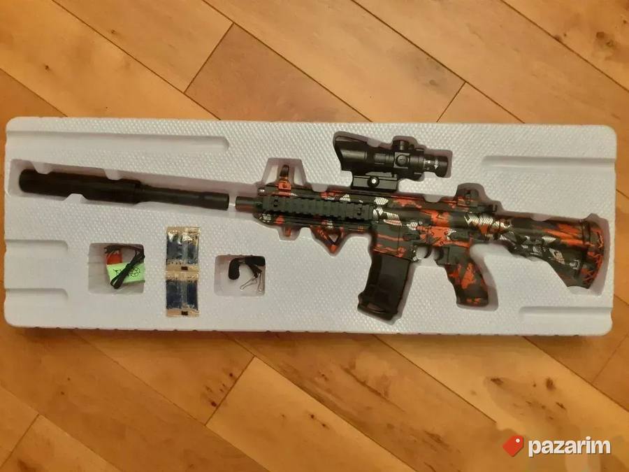 NOVO! RAFALNA Puska M416+ Gratis 1000 kom vodene gel kuglice 6