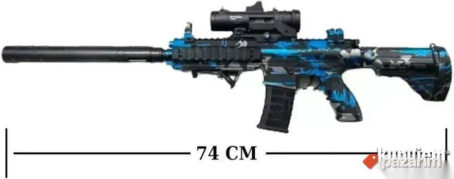 NOVO/ RAFALNA Puska M416+1000 kom vodene gel kuglice igracka 7