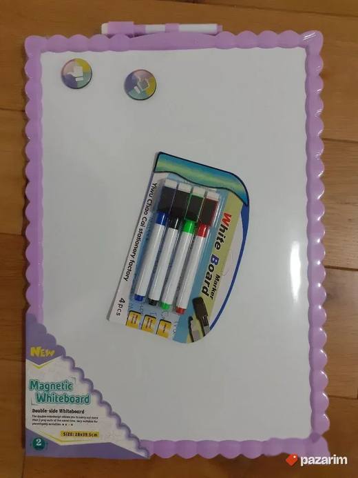 Velika dvostrana bela MAGNET tabla piši briši+GRATIS markeri
