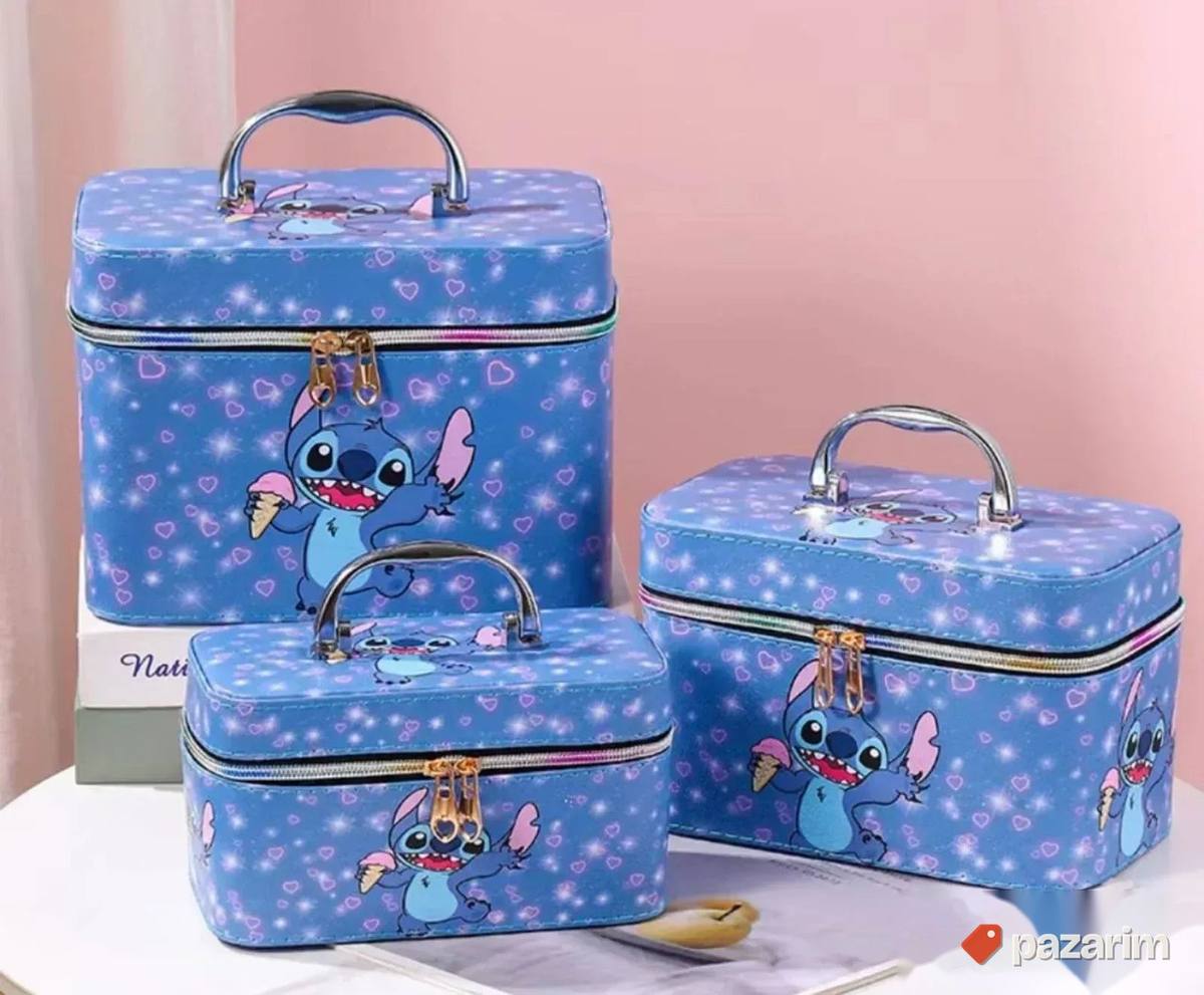 Set ukrasnih nesesera kutije 3u1 STITCH za decu 1
