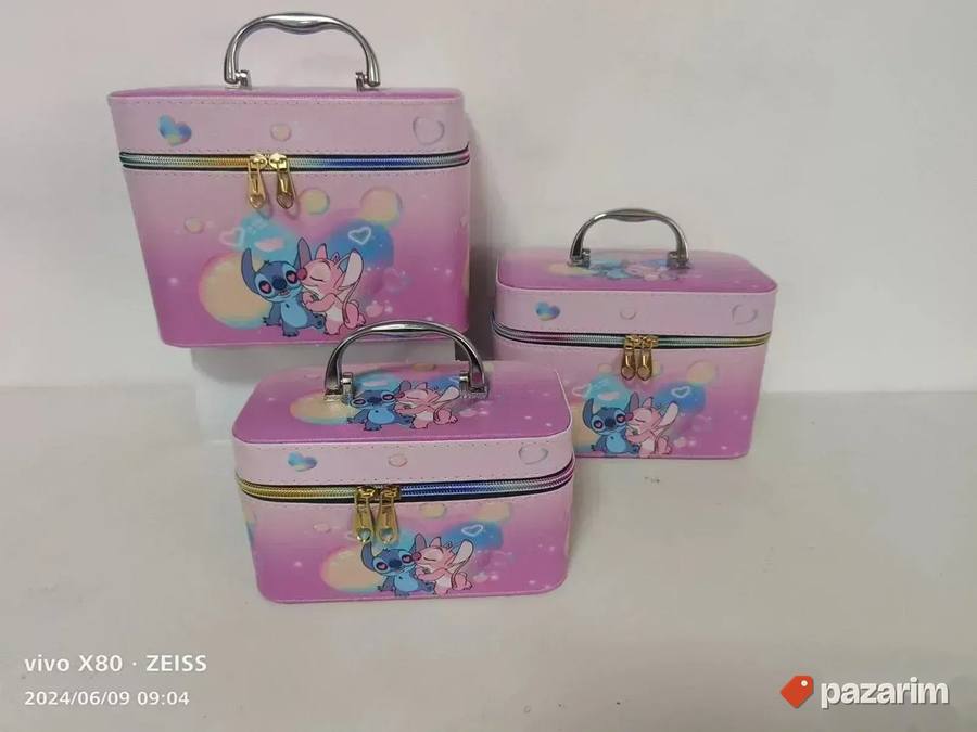 Set ukrasnih nesesera kutije 3u1 STITCH za decu 4