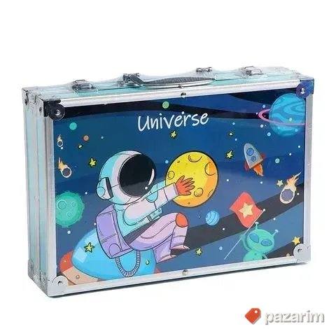ASTRONAUT Metalni koferi / Flomasteri tempere bojice decu 2