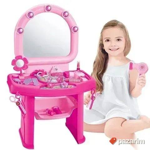 Sto i ogledalo + 19 kom dodaci za sminkanje za devojcice