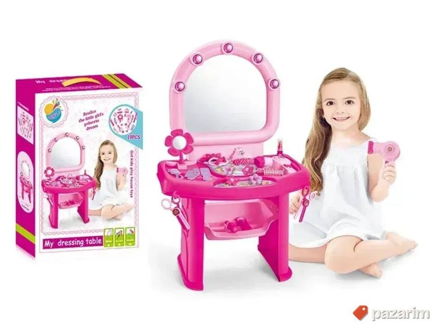 Sto i ogledalo + 19 kom dodaci za sminkanje za devojcice 2