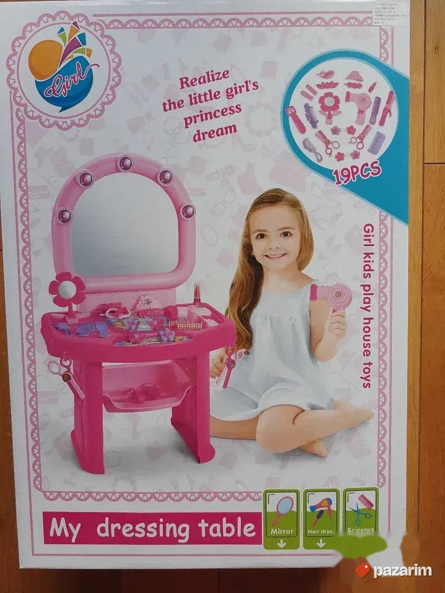 Sto i ogledalo + 19 kom dodaci za sminkanje za devojcice 5